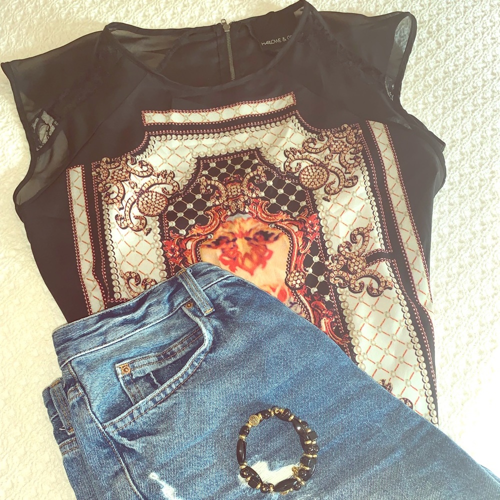 Harlow and Graham antique blouse